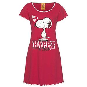PEANUTS Nachthemd  rood / wit
