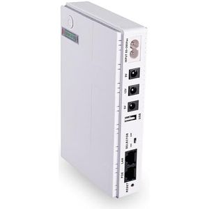 10400 mAh Mini Draagbare UPS 5 V-12 V Uninterruptible Power Supply for WiFi Router Capaciteit Backup Power adapters UPS(White)