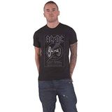 AC/DC T Shirt For those about to Rock 40th Monochrome nieuw Officieel Unisex Large