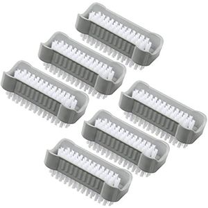 6 stuk dubbelzijdig handborstel/nagelborstel te beschermen tegen bacteriën en virussen