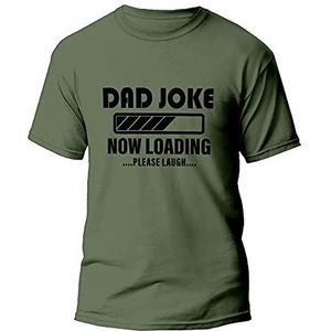 Mannen Dad Grappen T-shirt Vaderdag Tee Gym top Grappige Verjaardag Tee klein tot 5xl (Militaire Groen, S)