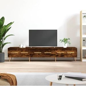 AUUIJKJF Entertainmentcentra en tv-standaards TV-meubel Gerookt Eiken 150x36x30 cm Engineered Houten Meubels