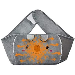 Warmwaterkruik, 3-in-1 rubberen warmwaterkruik met zachte tailleafdekking, handwarmer voor rug-, been-, taille-, nek- en schouderwarmte Delr