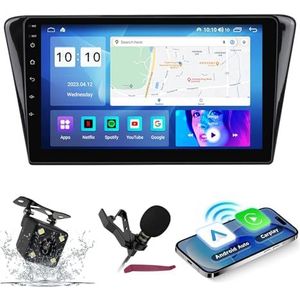 Android 14 Autoradio Navi voor P-eugeot 408 (2014-2018) 9 ""Screenradio met draadloze carplay Android Auto GPS Navigatie-ondersteuning Bluetooth 5.0 HIFI FM 5G-WiFi SWC MIC,M400s