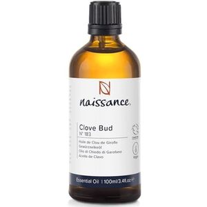 Naissance Kruidtje Etherische Olie (nr. 183) - 100 ml - 100% Natuurlijke Pure Kruiden Kruidnagelolie voor Natuurlijke Cosmetica, Massage, Aromatherapie, Geurlamp - Geurolie voor Aroma -Diffuser