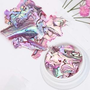 1 Pot Nagels Abalone Schelp Plak 3D Textuur Natuurlijke Zee Schelp Steen Strass Voor Nail Art Charm Decoratie DIY Accessoire Supply-03