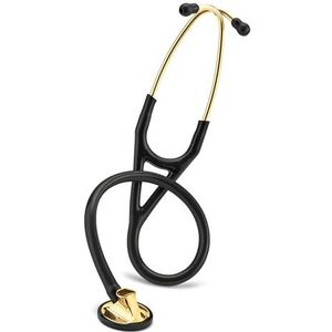 3M Littmann Master Cardiology Stethoscoop 2175, borststuk met koperen afwerking, zwarte slang, stuk