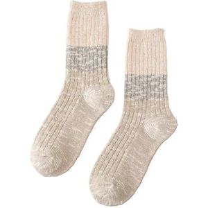 Możesz nosić te ciepłe zimowe skarpetki, zarówno n Unisex katoenen winterthermosokken 2 stuks veelkleurig(A)