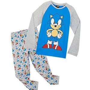 Sonic Jongens Pyjama, Blauw, 6-7 jaar