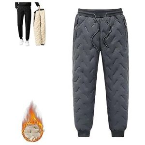 Fleecebroeken, Met Fleece Gevoerde Lamswol, Waterdichte Joggingbroek, Warme Broeken, Joggingbroeken For Heren joggingbroek (Color : Gray B, Size : L)