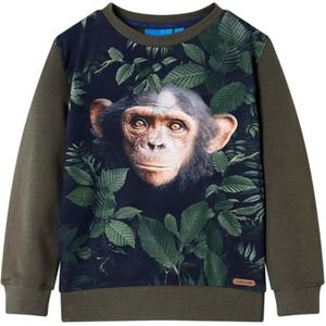 Kindertrui 140 kakikleurig, kinderkleding, trui voor kinderen, sweater voor kinderen, top voor kinderen, kinderen trui, katoenen sweater