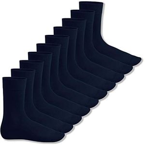 Footstar Katoenen sokken voor heren en dames (10 paar), klassieke sokken van katoen - Everyday!, marineblauw, 39-42 EU