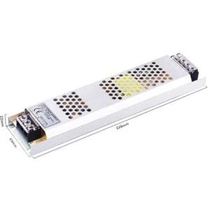 Trapverlichtingsregelaar, V2 Trap LED Bewegingsmelder Controller 32 Kanalen Binnentrap PIR Nachtlamp Dimmer DC 12V 24V For Trappen(Power Supply 200W)