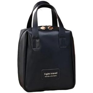 Make-upzak Draagbare Grote Capaciteit Kosmetische Zak Waterdichte Make-up Opslag, Zwart, Eén maat