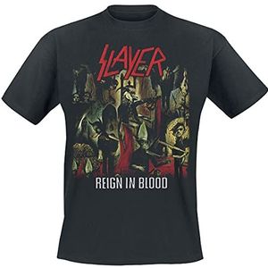 Slayer Reign In Blood T-shirt zwart L 100% katoen Band merch, Bands