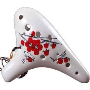 Ocarina's 12-gaats Ocarina Creatieve Mode Kleine Blauwe Bloem Middentoon C Toon Ocarina Beginner Volwassen Student Muziekinstrument spelen Volk (Color : C)