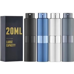 owlyee 20ML Parfum Verstuiver, Reizen Keulen Spray Fles, Mini Lege Sproeier Dispenser (4PCS)