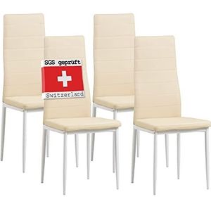 Albatros eetkamerstoelen MILANO, set van 4, beige