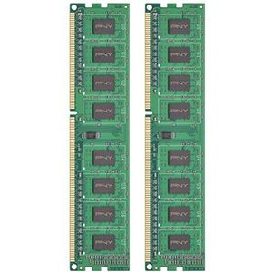 PNY Prestaties 4 GB Kit DDR3 1333MHz CL9 Desktopgeheugen MD4GK2D31333NHS