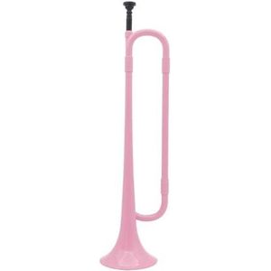 professionals Trompetten B Platte Bugel Trompet Schoolband Plastic Hoorn Met Mondstuk Messing Muziekinstrument Voor Beginners (Color : Pink)