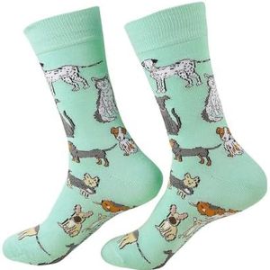 ECO CHIC Bamboe herensokken ademend warm en koud weer UK 6-11 enkel paar, Honden Blauw, 40-44 EU