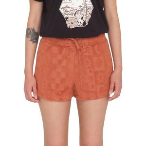 Volcom - Shorts Sunny Wild Terry Cloth Rosewood Shorts voor dames - rood