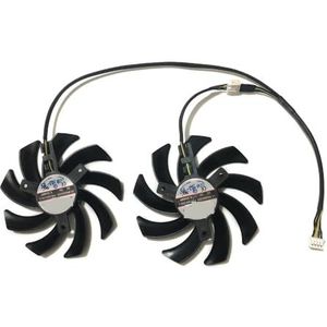 2 stuks T129215SU, FDC10H12S9-C, videokaartventilator, GPU-koeler, voor SZSJKJ voor CMP 30HX 6GB Mining, voor RX 5700XT RX5700XT 8GB GDDR6(FDC10H12S9-C)