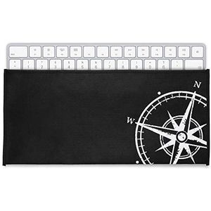 kwmobile hoes geschikt voor Universal Keyboard (L) - Beschermhoes voor toetsenbord - Keyboard cover - Vintage Kompas design
