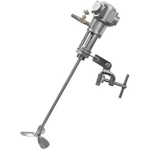 Verfmixer, automatische pneumatische mixer voor stroperige vloeistoffen, 5 gallon en 30 liter, verfmixer in emmer met hefbrug (B)