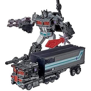 Transformbots Toys: Cybertron War, Leader Level Natural Disasters, Black OptimumPrime Prime mobiele speelgoedactiepoppen, Transformbots Toy Robots, kinderspeelgoed van jaar en ouder.Het speelgoed is c