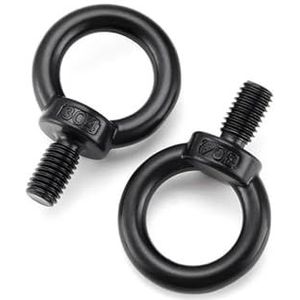 Ooghaakbout, 304 Zwarte hijsogen M3-M24 Hijsringschroeven Moeren(M3X20mm-10pcs)
