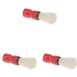 3 Set van Professionele Salon Kapper Scheerborstel Baard Snor Borstels voor Mannen Rood