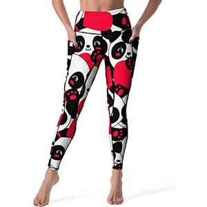 Naadloze Panda Hart Vrouwen Yoga Broek Hoge Taille Leggings Buikcontrole Workout Running Leggings XL