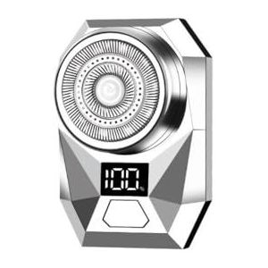 - Mild en niet-irriterend voor de poriën Oplaadbaar Elektrisch Scheerapparaat For Heren - Nat/droog Gebruik, Snel Opladen, Zwevende Meskop, Scheren En Opladen Via USB - Kan als cadeau gegeven worden(S