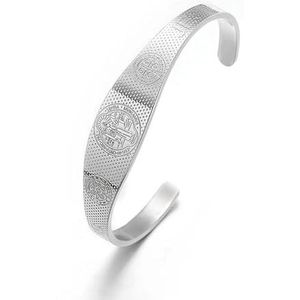 Roestvrij staal Saint Benito Cross armband voor mannen vrouwen christelijke sieraden San Benito Manchet armband Memorial Gift