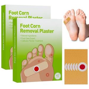 84 stuks likdoornpleisters: hardnekkige likdoorns verwijderen voetzool, corn removal pads, remover likdoorns, wrattenverwijderaar voor de behandeling van likdoorns en eelt