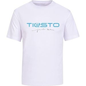 Dj Tiesto Just Be Mens White T-Shirt Unisex Tee overhemden(Small)