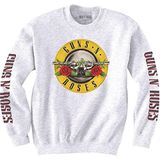 Guns N' Roses Unisex Sweatshirt: Classic Text & Logos (Arm Prints) - Large - White
