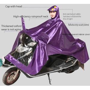 Regenjas - Donkerrood - Waterdichte Poncho - Voor Scootmobiel en Motor