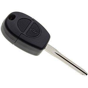 JONGO - Sleutelbehuizing met Lemmet Compatibel met Nissan Almera, Almera Tino, Micra, Navara, Patrol, Primera, Serena, Terrano, Vanette | Sleutelbehuizing Autosleutel Afstandsbediening 2 Knoppen
