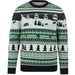 Tokyo Laundry ‘Merry Christmas‘ Noordse ‘Fair Isle‘-stijl gebreide herenkersttrui, XL