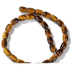 Natuurlijke gele tijgeroog stenen kralen ronde onregelmatige losse spacer kraal voor het maken van sieraden ketting armband oorbellen accessoires-NR.8-18CM