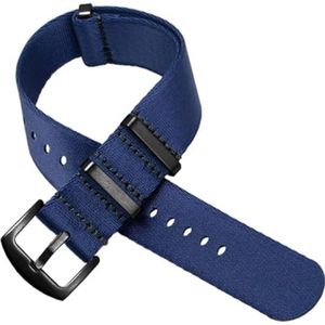 Nylon horlogeband, canvas horlogeband, NAVO-band for vervanging van militaire polsband Bandbreedte: 18 mm / 20 mm / 22 mm / 24 mm Riemdikte: 1,3 mm