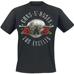 Guns N' Roses Los Angeles Seal T-shirt zwart XXL 100% katoen Band merch, Bands