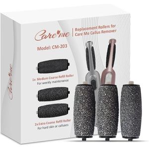 Extra grove vervangende rollen voor zorg me eeltverwijderaar oplaadbare CM-203 - Super grove navulling rolhoofden voor taaie eelt