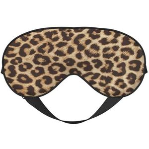 CRJSYCBYB Luipaardpatroon Gedrukt Zacht Oogmasker Slapen Oogmasker Reizend Oogmasker