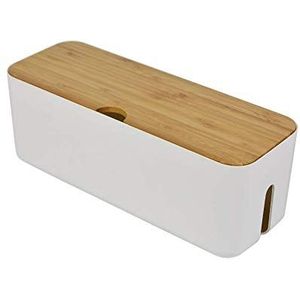 Kabelbeheerdoos - Wit - Power Strip Organizer - Verberg Stekkerdozen en Kabels