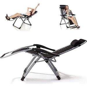 GEIRONV Outdoor ligstoel, vrije tijd opvouwbare lounge stoel lunch dutje bed stoel kantoor luie rugstoel begeleidende stoel Fauteuils