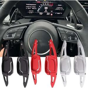 OUYNIEI Auto Stuurwiel Versnellingspook Paddle Verlengsticker, Geschikt Voor Audi 2019+ A1 A6(C8) A7 A8 S6 S7 2020+ A4/S4 (B9) S8 S4 2021+A3