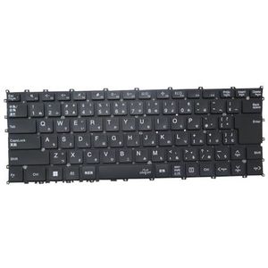 Laptoptoetsenbord voor 20H1B-JP KT0120H2AJ27J1A01 Japans JP zwart zonder frame / 20H1XJ211207 met achtergrondverlichting(KT0120H2AJ27J1A01)